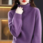 Women's green Merino Wool high neck sweater top by Mead's Supply & Equipment Outfitters, showcasing soft knit fabric and stylish fit.