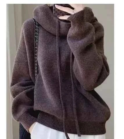 Women's Merino Wool High Neck Sweater Top from Mead's Supply & Equipment Outfitters, showcasing a cozy, fitted knit design.