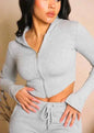 Pink high-waist utility cargo pants for women by Mead's Supply & Equipment Outfitters, featuring wide legs, multiple pockets, and drawstring waist.