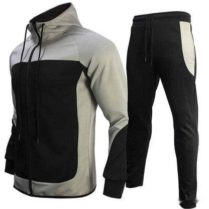 Contrast Sweatshirt Set for Men
