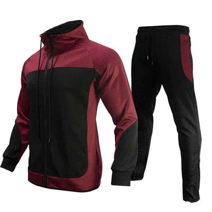Contrast Sweatshirt Set for Men