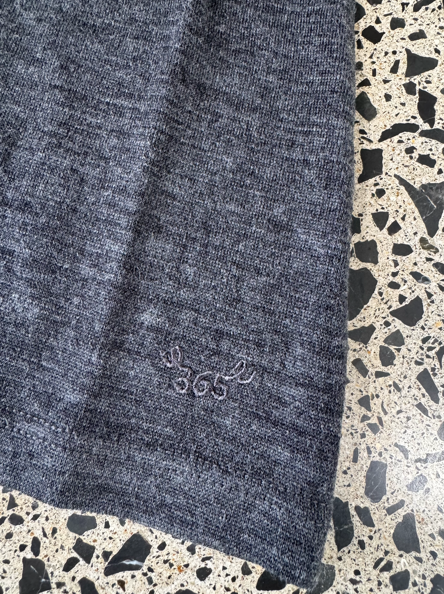 Men's Merino 365 NZ Base Pant in slate grey, made of 100% Merino wool, showing a comfortable fit and soft texture.