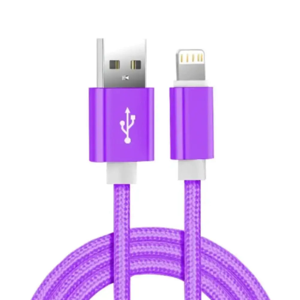 Metal Braided USB Cable for iPhone & iPad – 1m/2m/3m Habicare