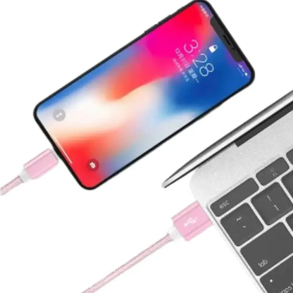 Metal Braided USB Cable for iPhone & iPad – 1m/2m/3m Habicare