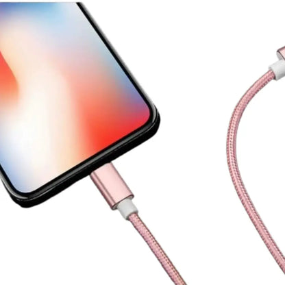 Metal Braided USB Cable for iPhone & iPad – 1m/2m/3m Habicare