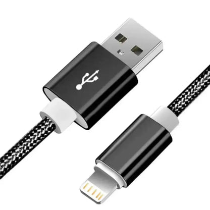 Metal Braided USB Cable for iPhone & iPad – 1m/2m/3m Habicare
