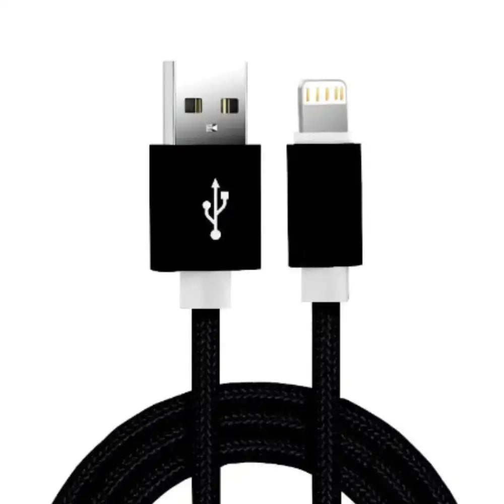 Metal Braided USB Cable for iPhone & iPad – 1m/2m/3m Habicare