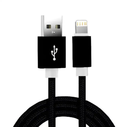 Metal Braided USB Cable for iPhone & iPad – 1m/2m/3m Habicare
