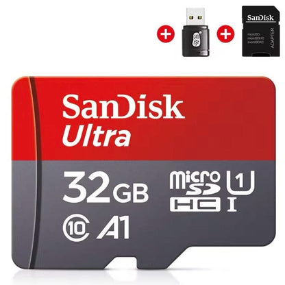 Micro SD Memory Card (32GB) & Adapter - SanDisk 9eight5