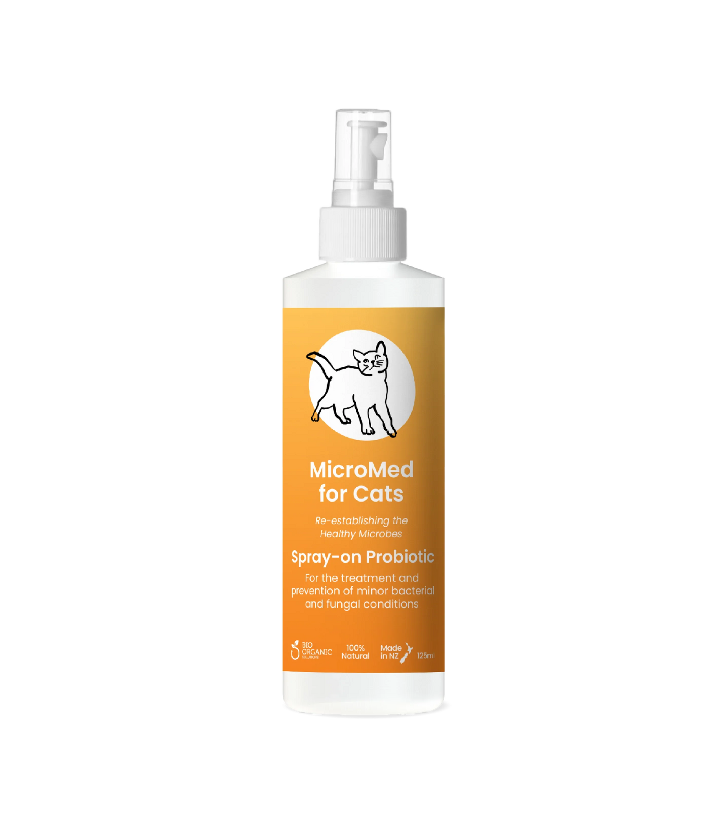 MicroMed for Cats Acute Care in a 250ml bottle, used for immediate veterinary care for cats, with the MicroMed brand label visible.