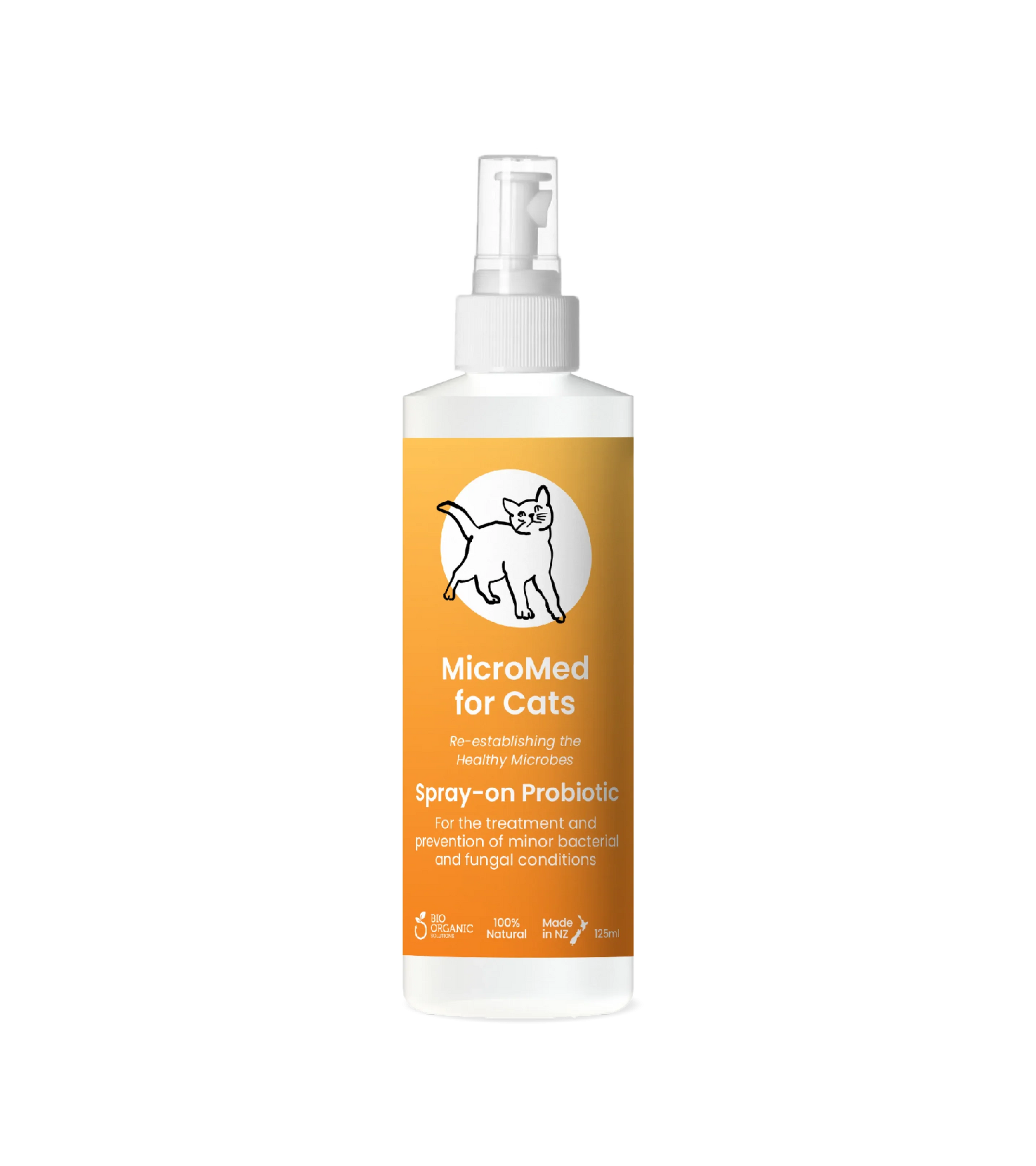 MicroMed for Cats Acute Care in a 250ml bottle, used for immediate veterinary care for cats, with the MicroMed brand label visible.