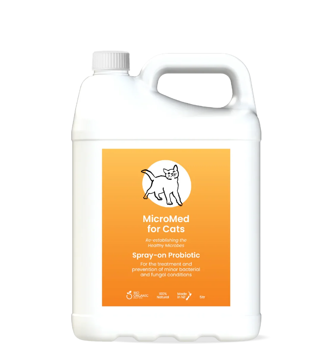 MicroMed for Cats Acute Care in 250ml bottle, immediate care solution for feline health, by MicroMed.
