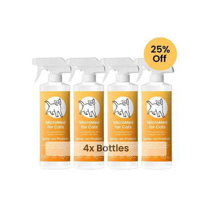 MicroMed for Cats Acute Care in a 250ml bottle, used for immediate veterinary treatment of feline health emergencies.