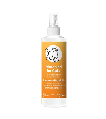 MicroMed for Cats Acute Care in a 250mL bottle, designed for immediate veterinary care for feline health needs.