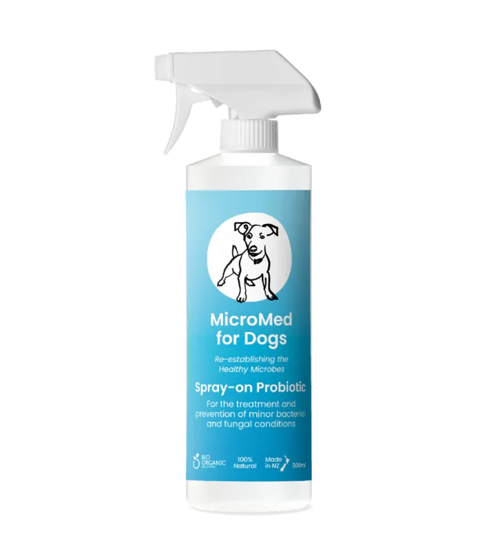 MicroMed for Dogs Acute Care Immediate Care product in a 250ml bottle, designed for quick treatment of canine health issues.
