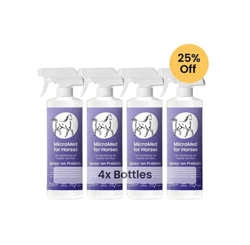 MicroMed for Horses Acute Care bottle, a 500ml Immediate Care product designed for horse health and first aid.