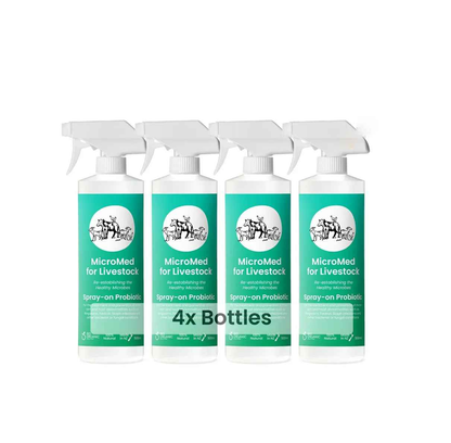 MicroMed for Dogs Acute Care bundle with four 500ml bottles, designed for immediate medical care for dogs.