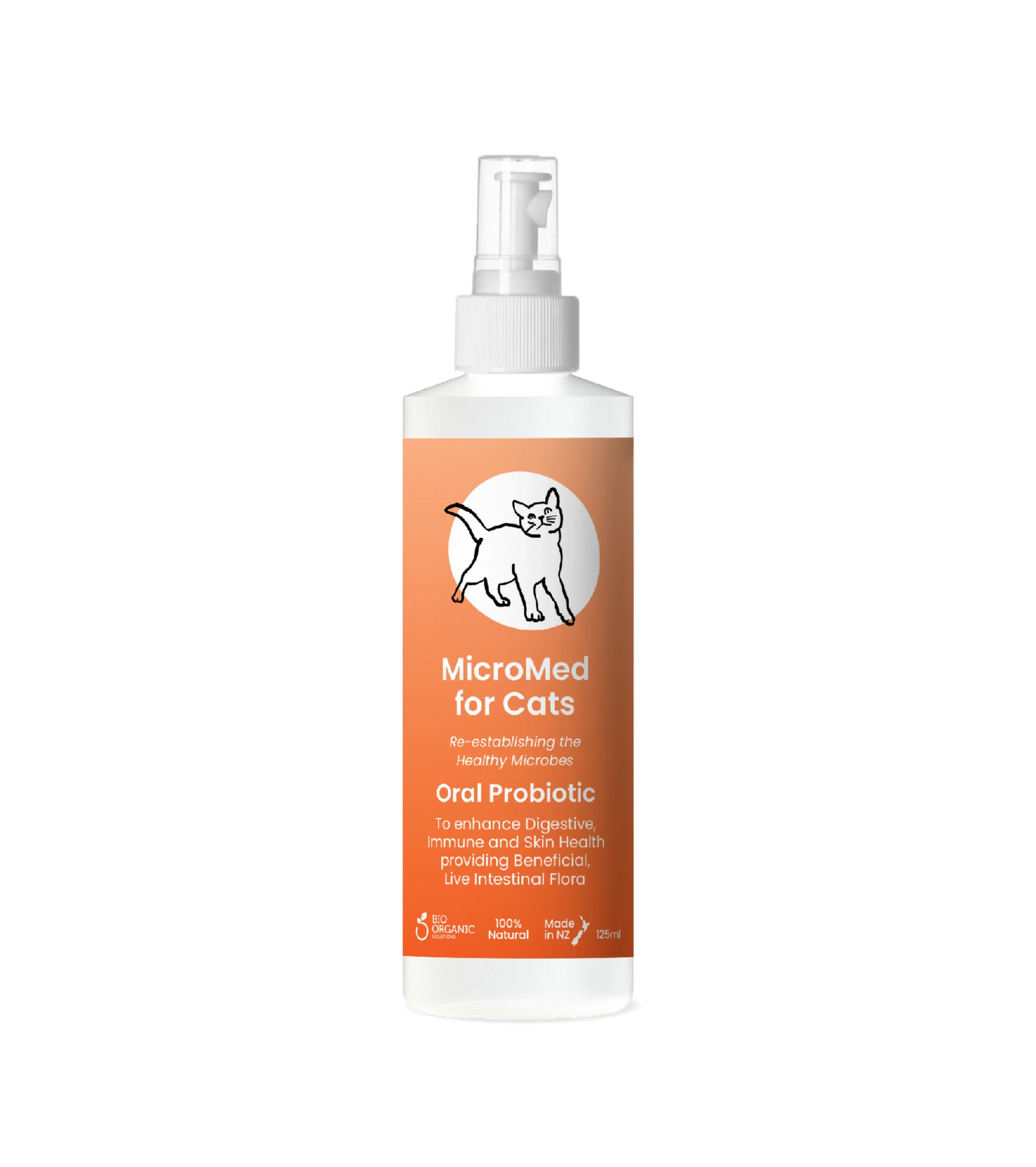MicroMed for Cats Everyday Care bottle showing the 500ml size, designed for ongoing feline health and daily pet care.