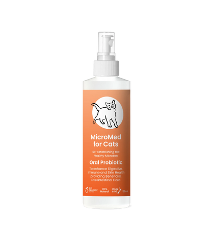 MicroMed for Cats Everyday Care bottle showing the 500ml size, designed for ongoing feline health and daily pet care.