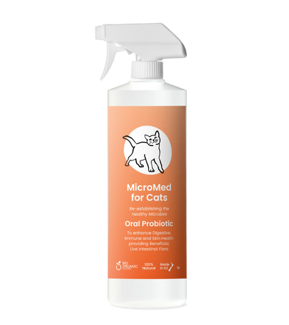 MicroMed for Cats Everyday Care bottle, 500ml, for ongoing feline health and wellness.