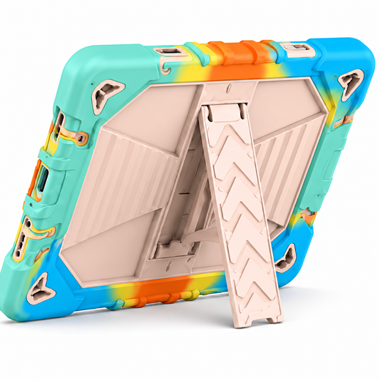 Microsoft Surface Go 4 (10.5 Inch) Rugged Shockproof Case with Kickstand (Rainbow)