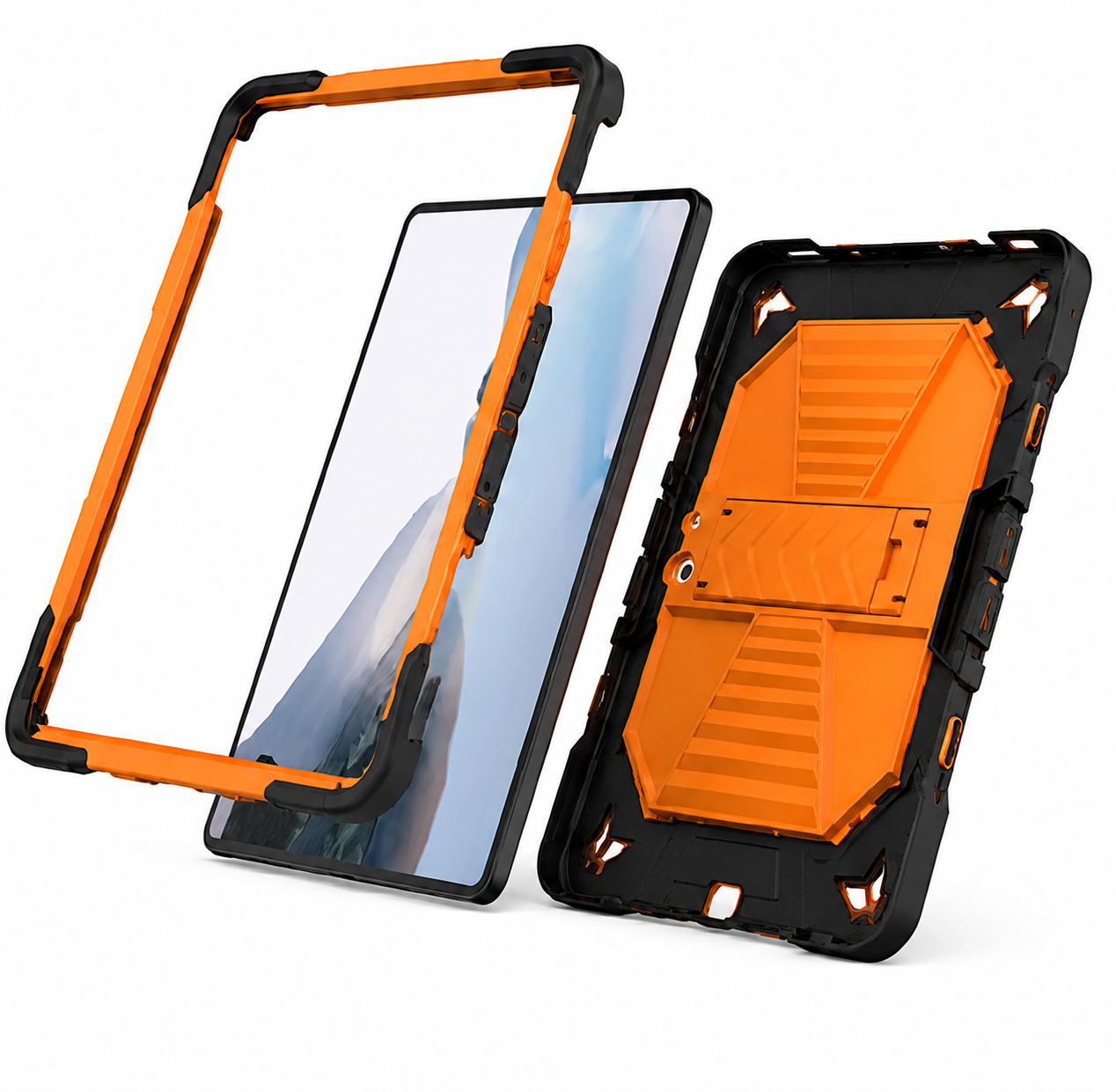 Microsoft Surface Go 1 (10.5 Inch) Rugged Shockproof Case with Kickstand (Orange)