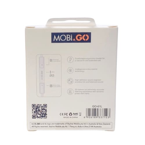 Mobigo GO-61L Earphones (extra bass) (Lightning Jack 9eight5