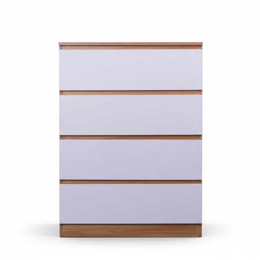 'Monaco' Set of 4 drawers white + oak sue-e furniture