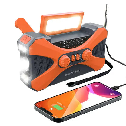 Multifunctional 10000mAh Solar Crank Radio (2 colours available) Habicare