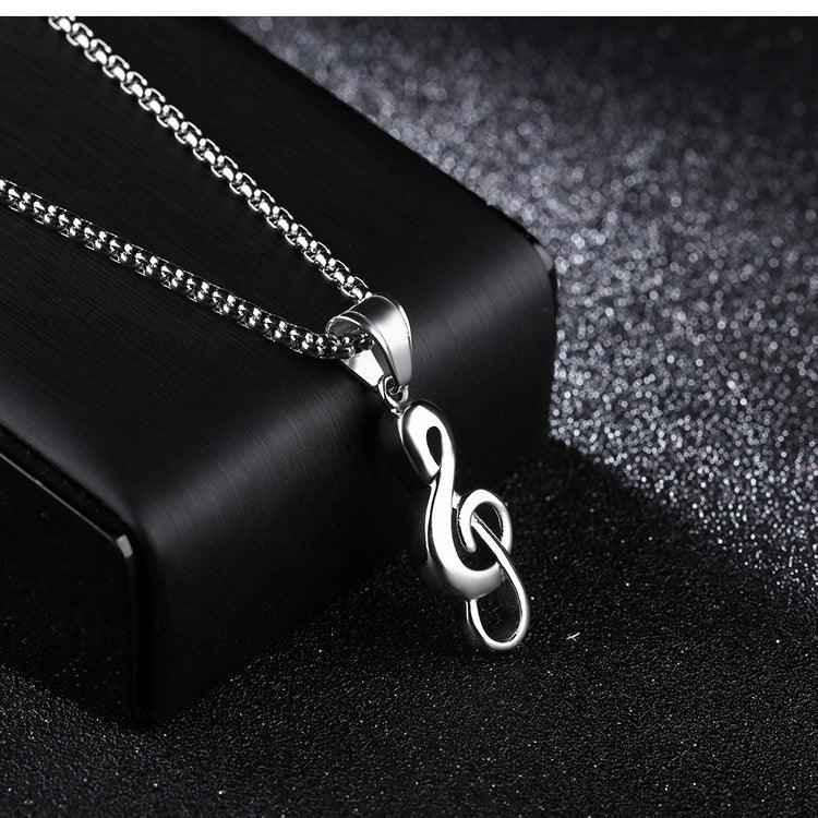 Minimalist Music Note Necklace - Unisex