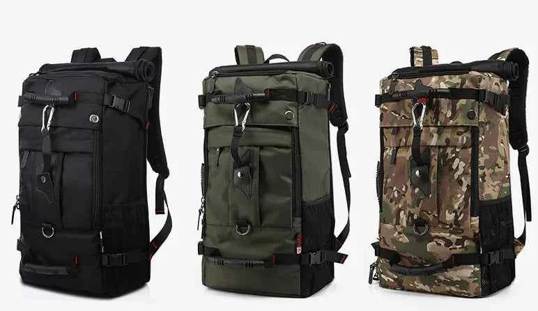 50L Oxford Fabric Hiking Backpack - Large Capacity Travel Pack with Durable Construction | Outdoor Adventure