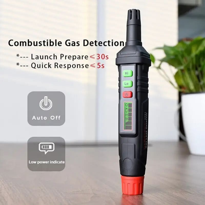 Natural & Combustible Gas Leak Detector – Pen Type With Audio & visual Alarm 9eight5