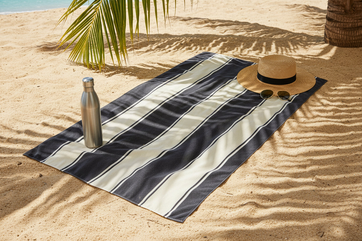 Frankly Cotton Quick Dry Sandless Beach Towels 6 Colour Options 100x180cm Nest & Stem Homewares