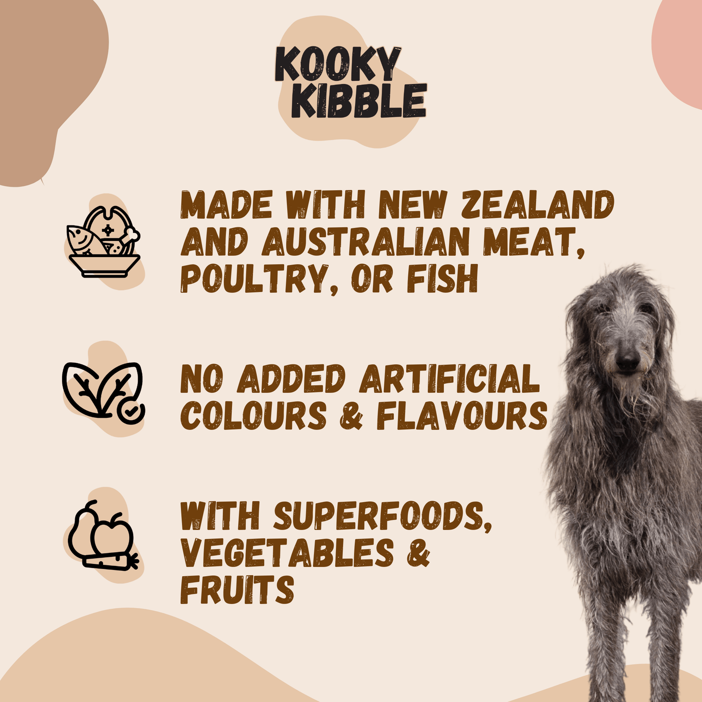 Kooky Kibble Grain-Free Dog Bundle with Treats & Toppers