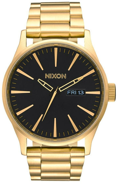 Nixon Sentry Black Dial Gold-tone Men's Watch A356-510 Kiwi Watches