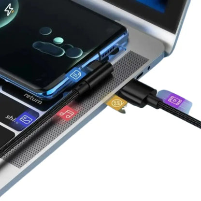 NNBILI 66W USB-C Elbow Charger Cable for Smartphones Habicare