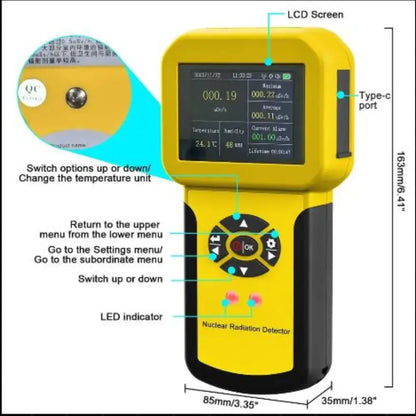 Nuclear Radiation Detector Geiger Habicare