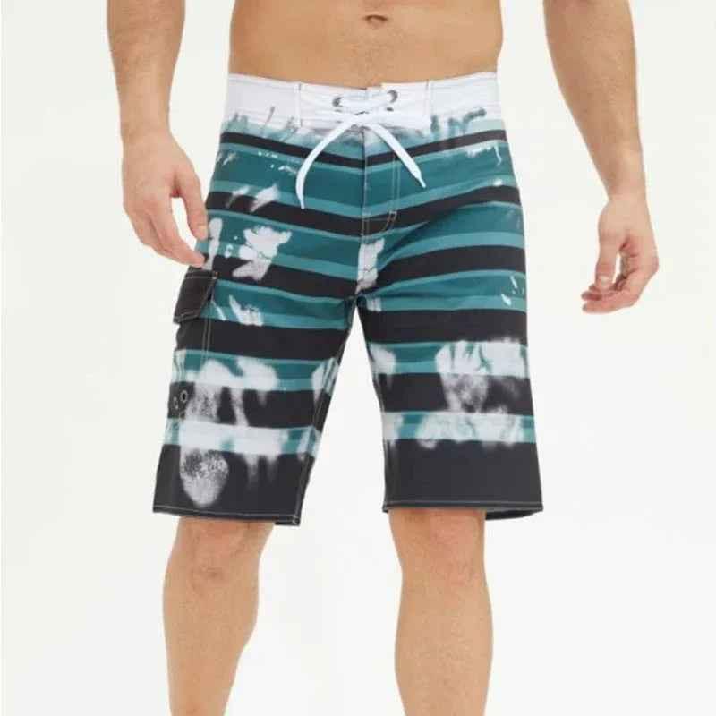 Ocean Drift Plus Size Beach Shorts