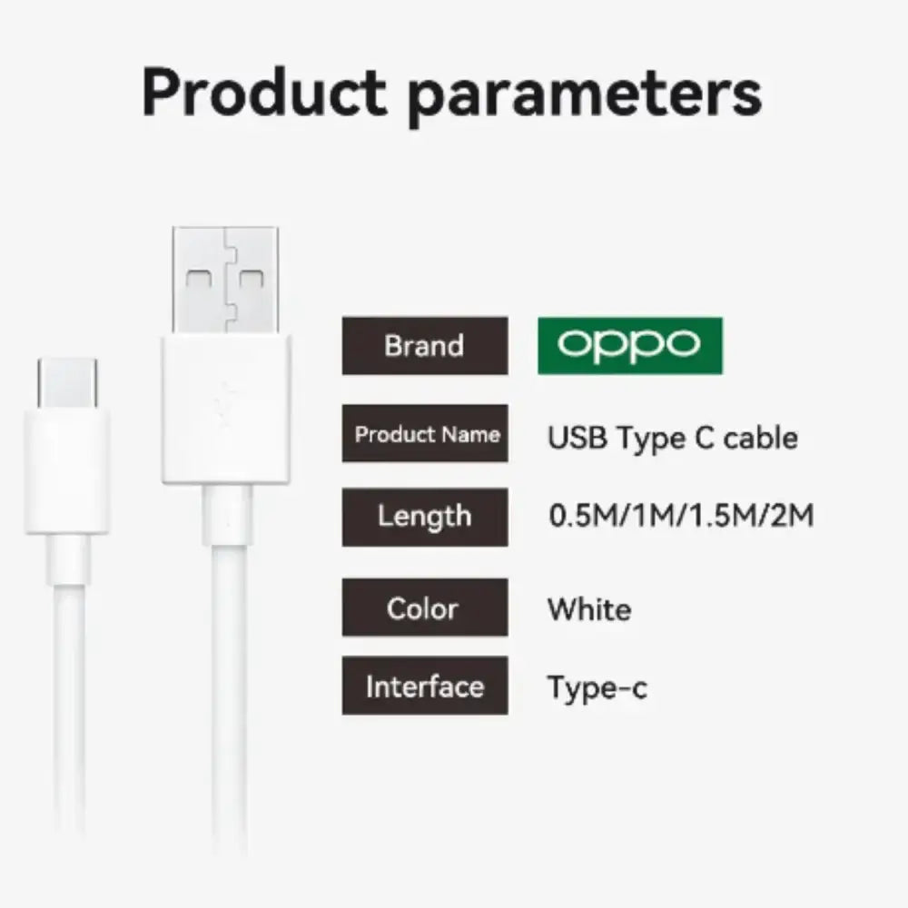 65W Original Type-C Charger Cable for Oppo Habicare