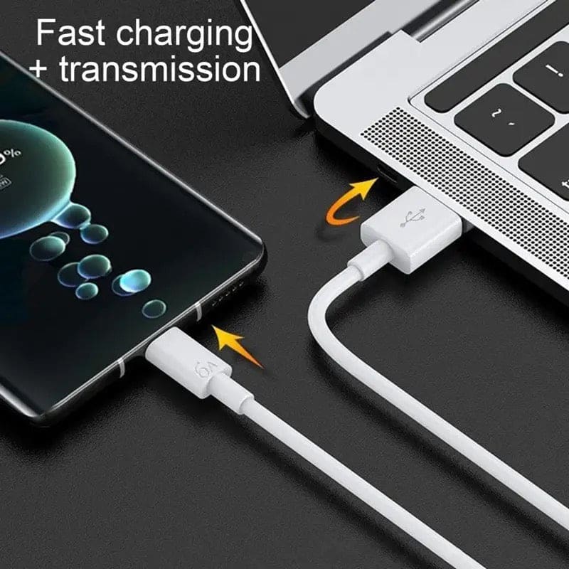 Charger Cable for Oppo Phone - 1m (White) 9eight5