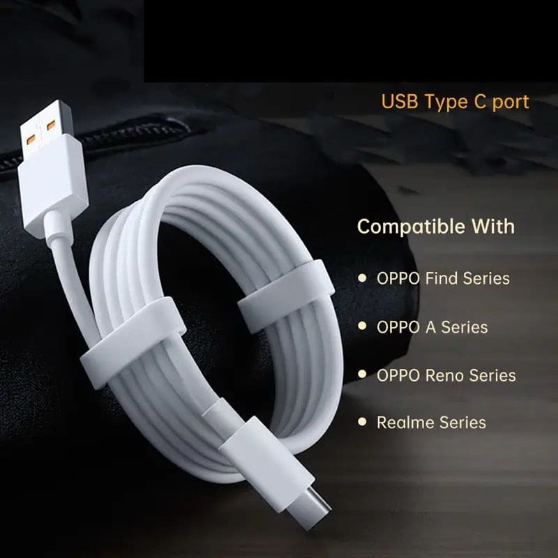 Charger Cable for Oppo Phone - 2m (White) 9eight5
