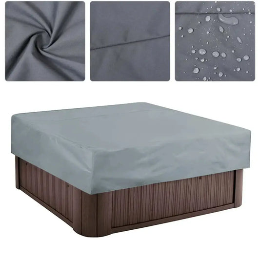 Outdoor Waterproof Hot Tub Cover – 220×220×30cm Square Spa Protector Habicare