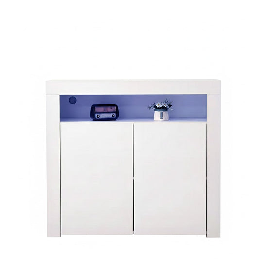 Panana' 2-door Side Cabinet with LED light (7colors) sue-e furniture