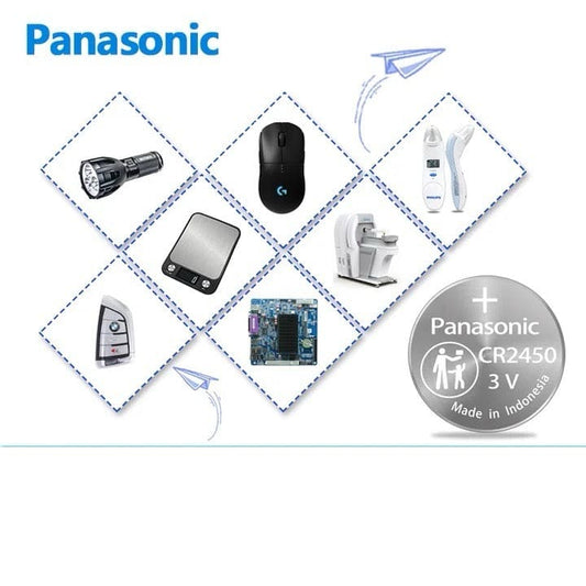 Watch Batteries for Panasonic CR2450 (5 Pack) That Watch Shop