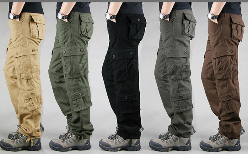 Cargo Pants Outdoor Solid Color Trousers Hiking Work Pants dealonline.co.nz
