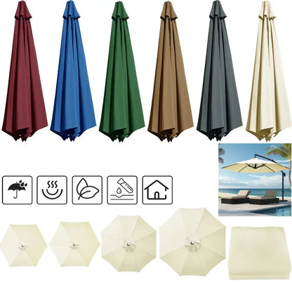 Parasol Replacement Cover – 6 or 8 Ribs (6 colours available) Habicare