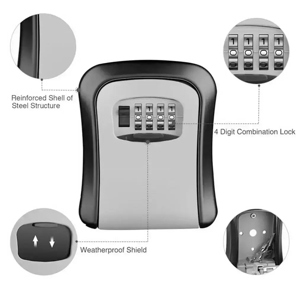 Key Lock Box (available in grey, black, red & blue) Habicare