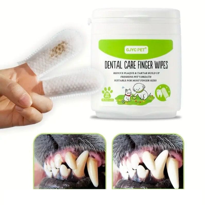 Pet Dental Care Finger Wipes 9eight5