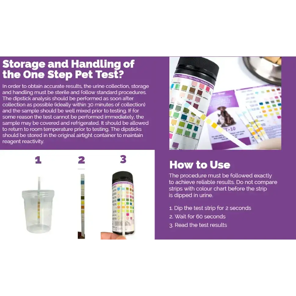 Pet Urine Testing Strips (x 100) Habicare