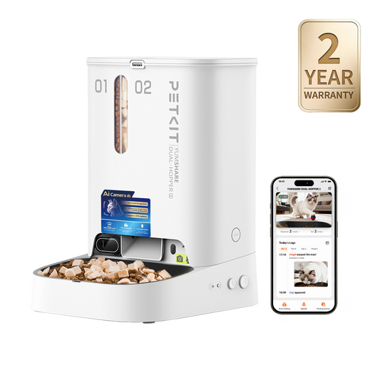 PETKIT YumShare Dual-hopper 2 Automatic Feeder with Camera